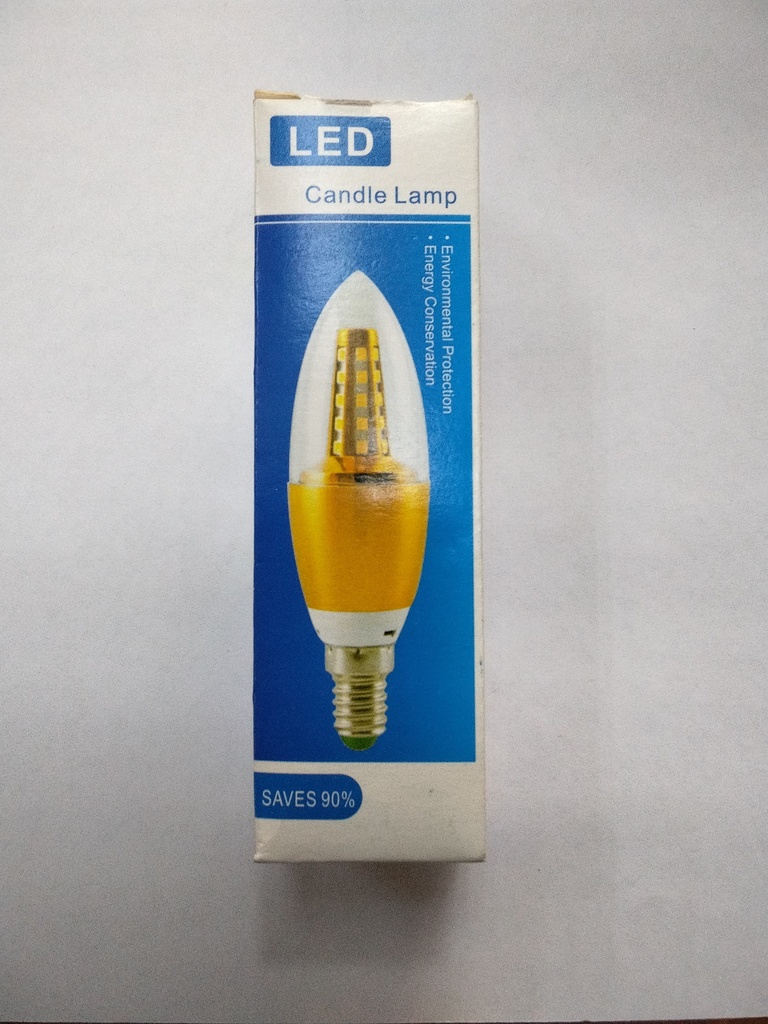 Foco Led Tipo Vela E14 7W   Blanco Candler Lamp