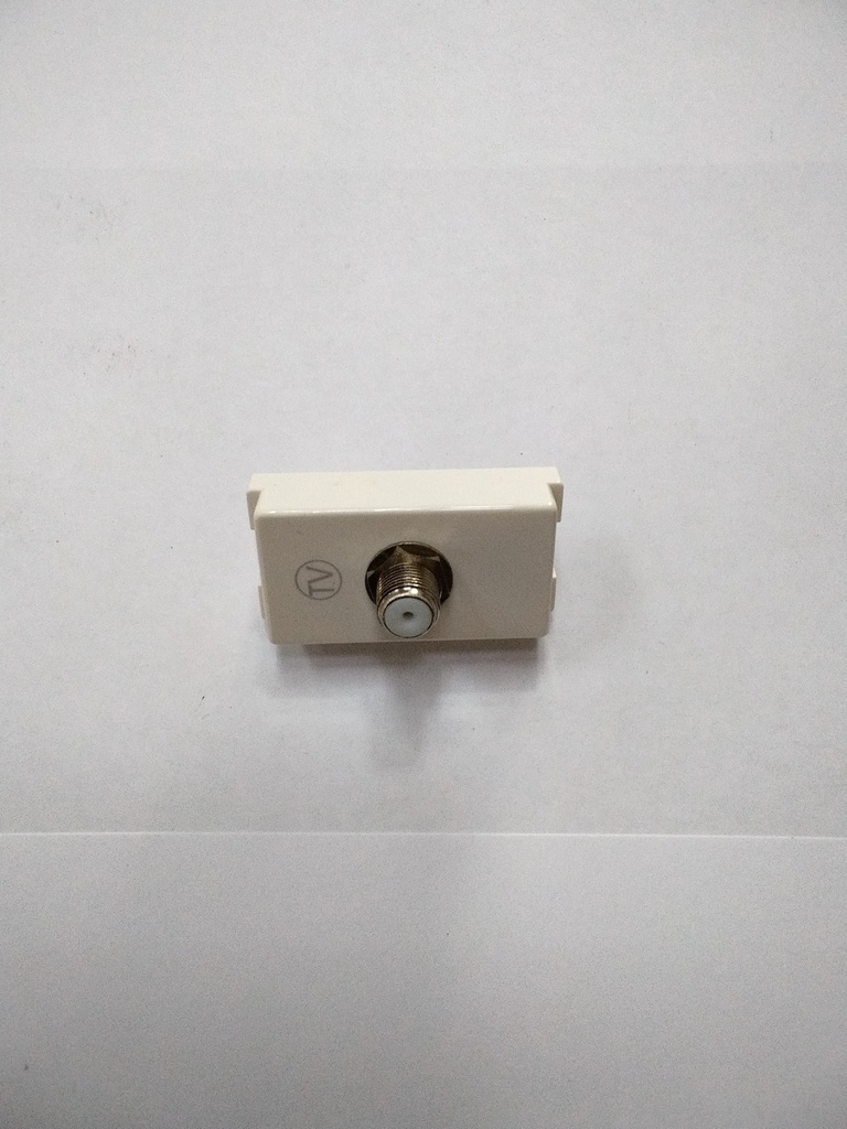Modulo Eléctrico Modulo De Tv Coaxial     Blanco OSMAR