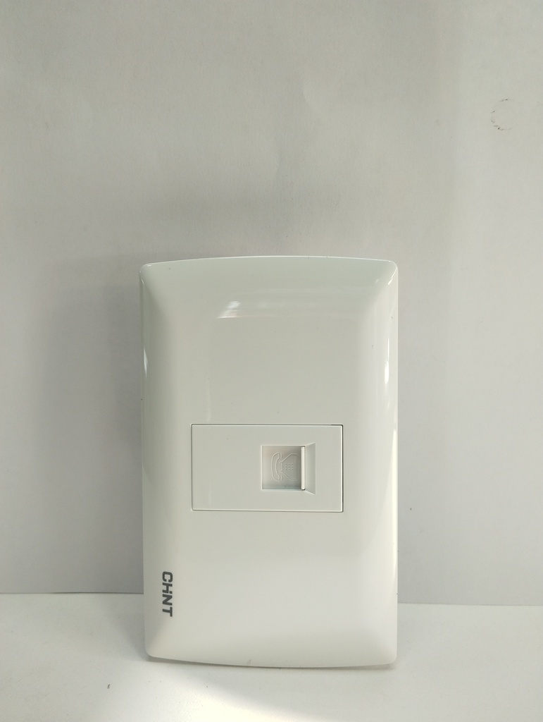 Toma Completa Simple Conexion Telefono Blanco CHINT