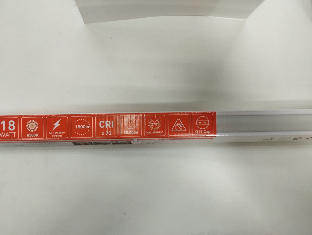 Tubo Led Luz Blanca 18W   Ahumado FSL
