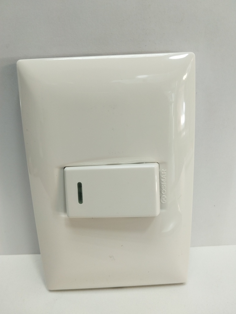 Toma completa simple interruptor (Blanco, Osmar)