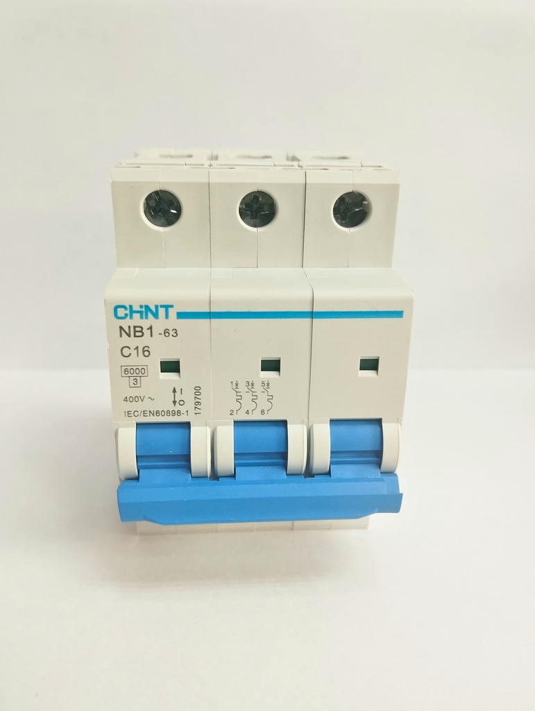 Termico Nb-1 Tripolar 16A 6Ka Industrial. Plomo, CHINT