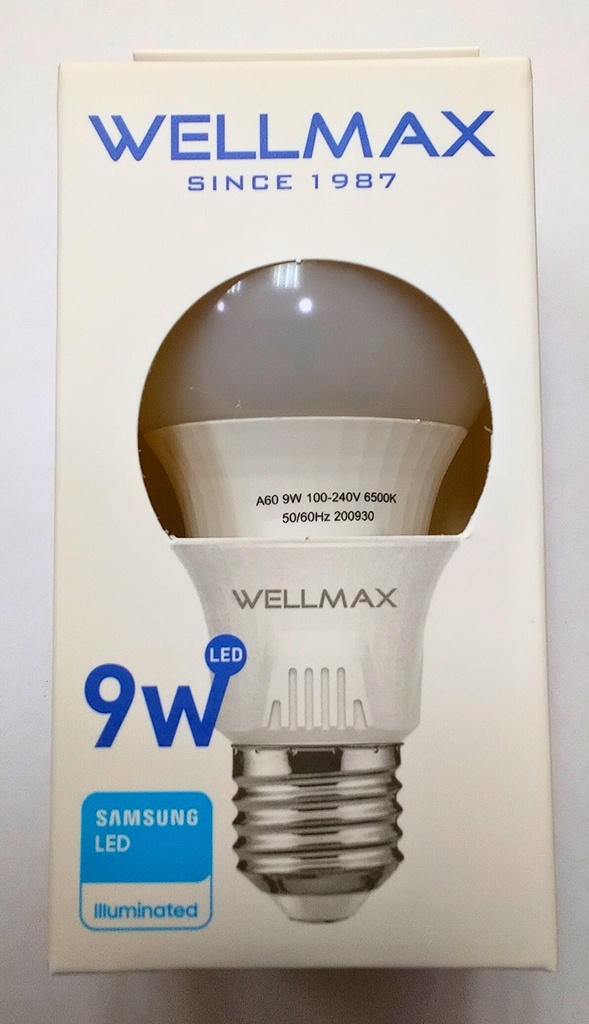 Foco Led Luz Blanco 9W  WELLMAX