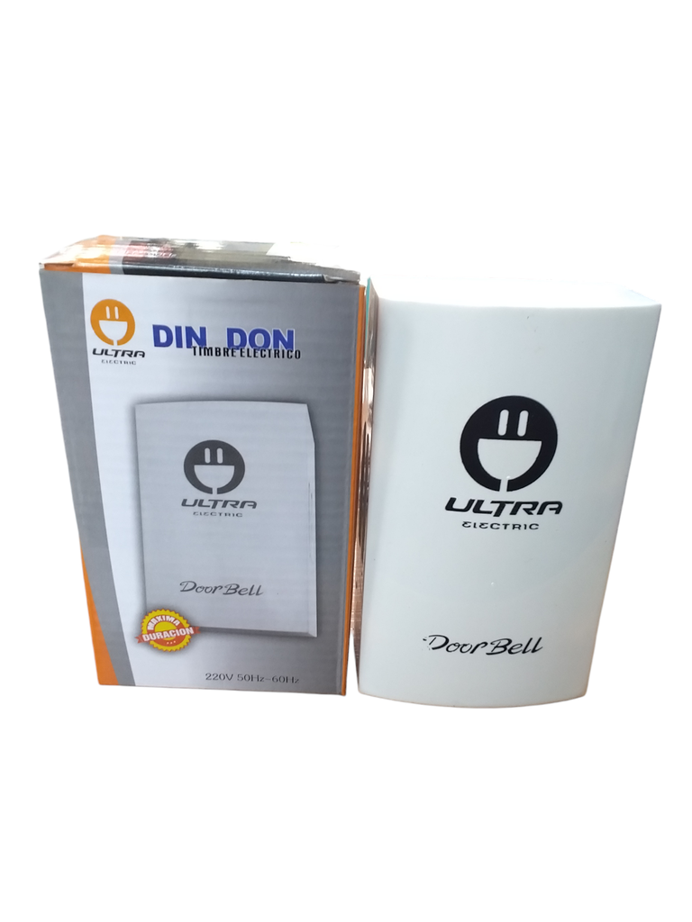 Timbre electrico din don (Blanco, Ultra Electric)