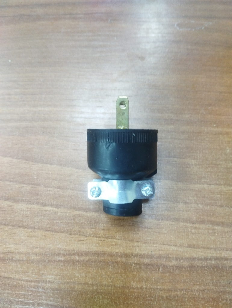 Clavija reforzada 15A Shucko (Negro, Voltra)