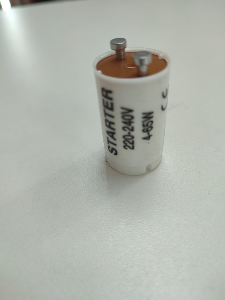 Arrancador de luminaria de 4 a 65 watts para tubo grande (Blanco, STARTER)