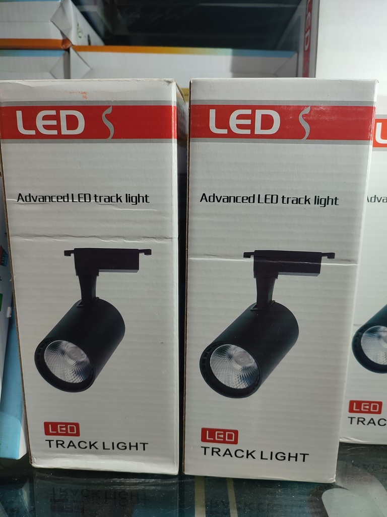 Spot LED a riel de 30W Luz Calida (Negro, Track Light)