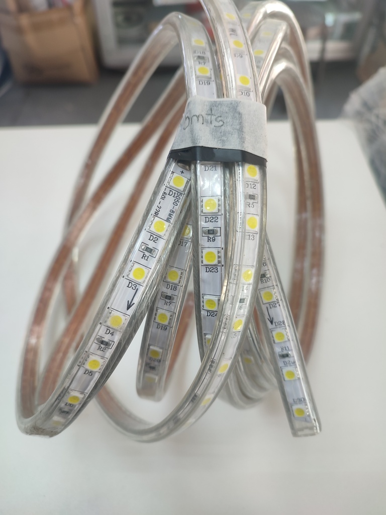 Tira LED tipo manguera luz blanca (Blanco, Generico)