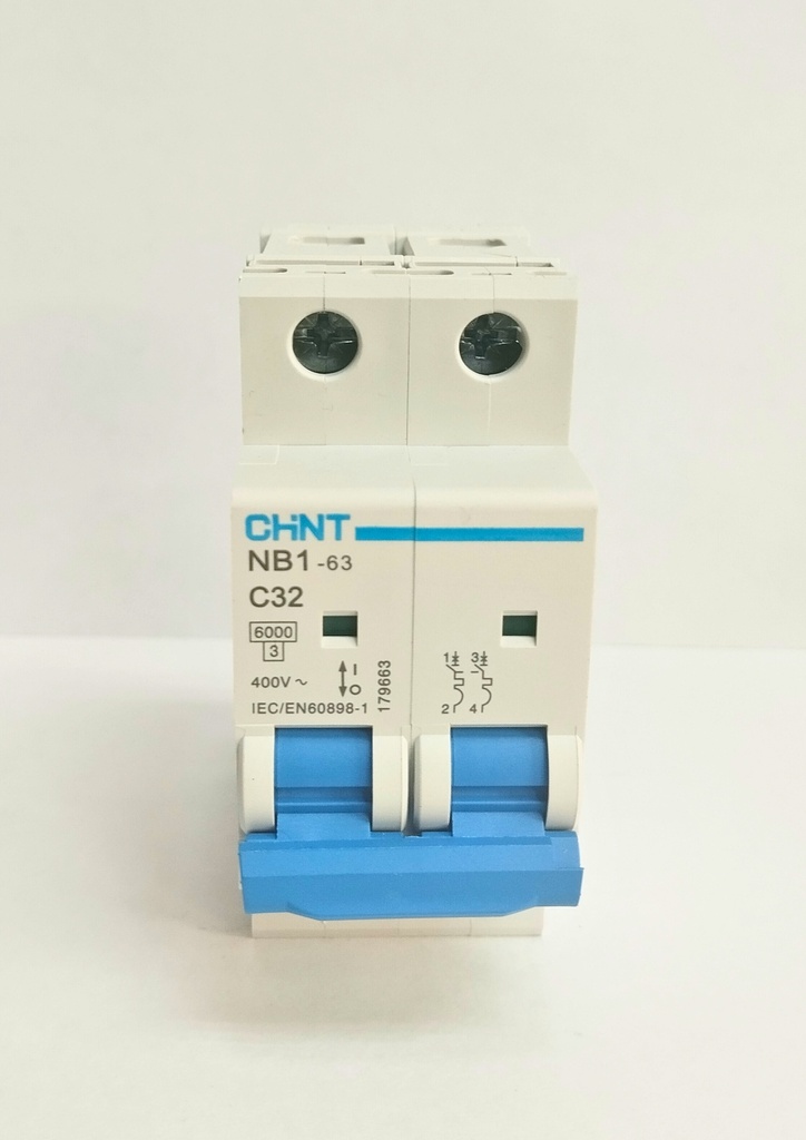 Termico Nb-1 Bipolar 32A 6Ka Industrial. Plomo, CHINT