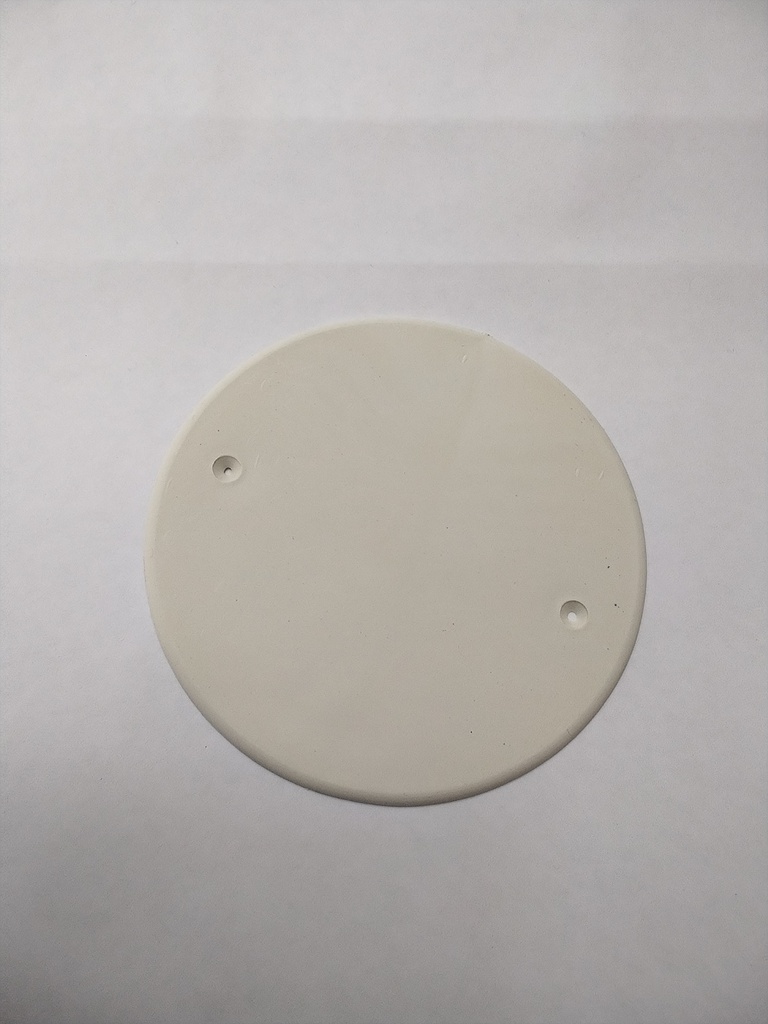 Tapa ciega redonda para tomas (Blanco, Generico)