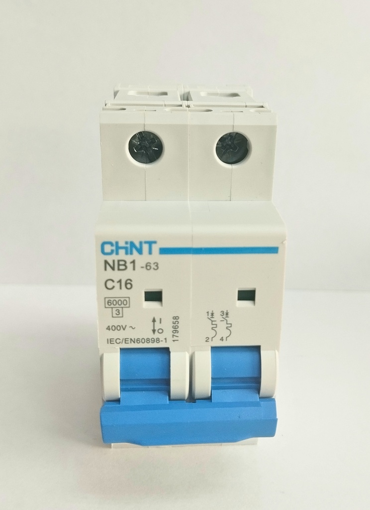 Termico Nb-1 Bipolar 16A 6Ka Industrial. Plomo, CHINT