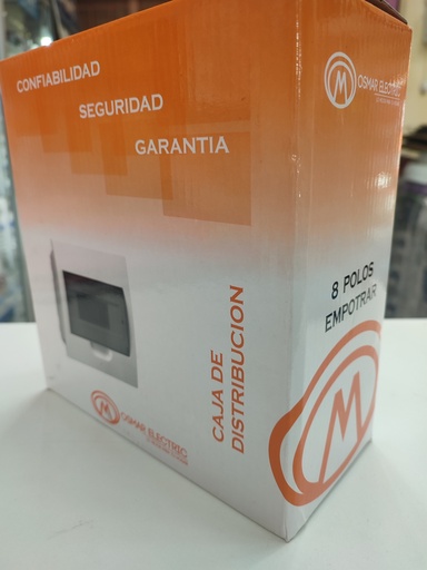 [145] Caja De Termico Empotrar 8 POLOS   Blanco OSMAR