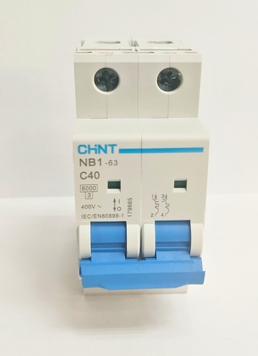 [2611] Termico Nb-1 Bipolar 40A 6Ka Industrial. Plomo, CHINT
