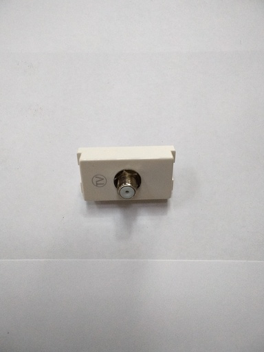 [2920] Modulo Eléctrico Modulo De Tv Coaxial     Blanco OSMAR