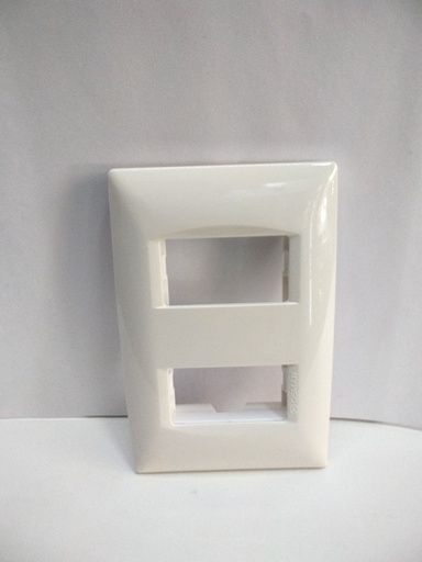 [2104] Placa doble (Blanco, OSMAR)
