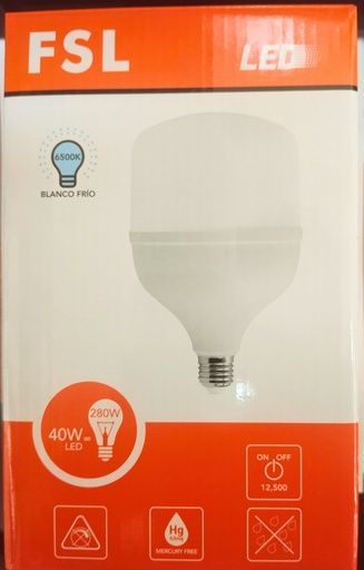 [3430] Foco led de 40W tipo botella (Luz Blanca, FSL)