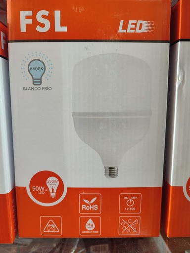 [3432] Foco Led Luz Blanca 50W   Blanco FSL