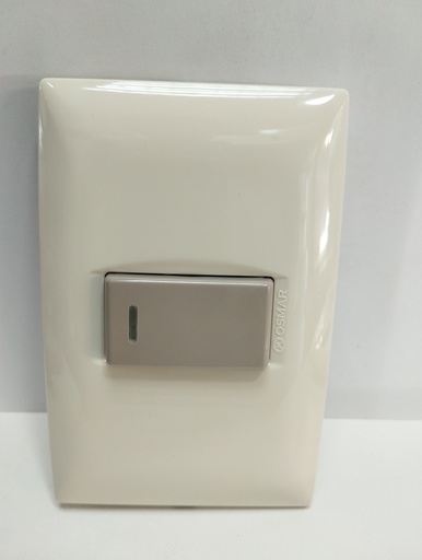 [2837] Toma completa simple interruptor (Beige, Osmar)