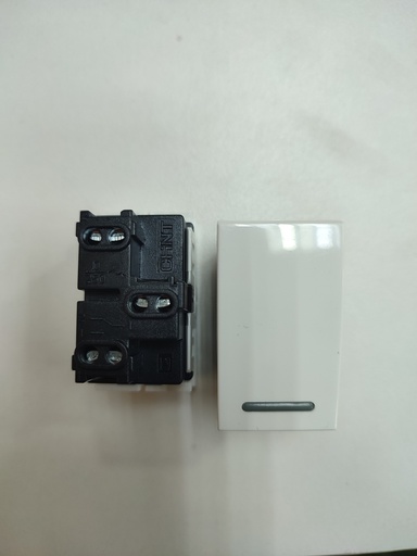 [2943] Modulo Eléctrico Modulo Conmutador 3 Vias Blanco CHINT