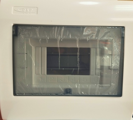 [1419] Caja De Termico Empotrar 6 POLOS   Blanco, DYP