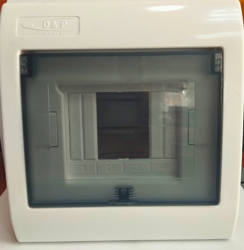 [1418] Caja De Termico Empotrar 4 POLOS   Blanco, DYP