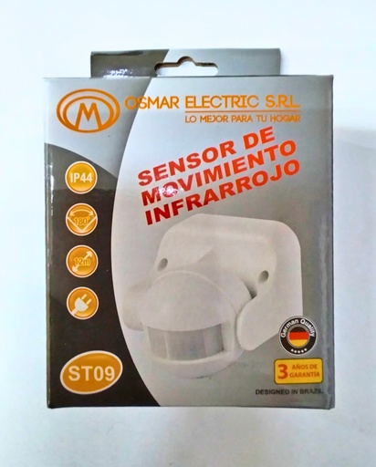 [615] Sensor de movimiento de pared infrarrojo ST09  (Blanco, OSMAR)