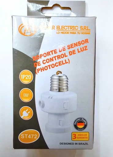 [31013] Socket Con Sensor ST472 photocelula Blanco OSMAR