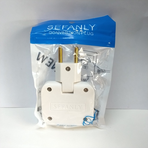 [2150] Adaptador clavija tipo visagra plano 16a (colores Sefanly)