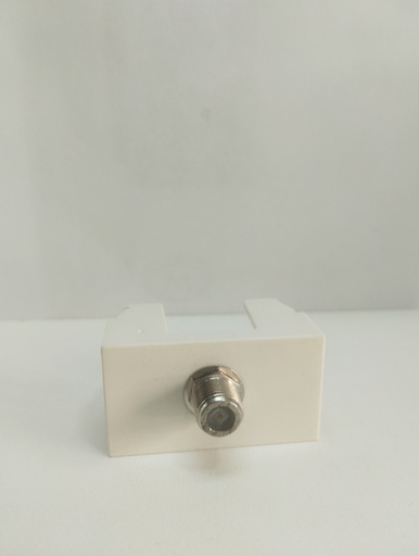 [1-2-9] Modulo de toma coaxial (Blanco, Sica)