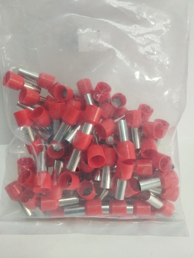 [1-12-21] Terminales tipo puntera 16mm (Rojo, Chint)