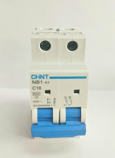 [1-4-30] Termico Nb-1 Bipolar 16A 6Ka Industrial. Plomo, CHINT