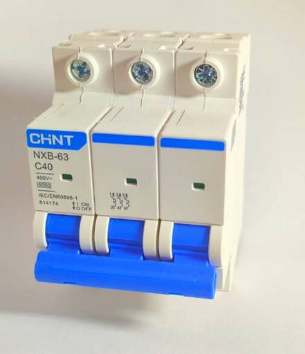 [1-4-46] Termico Nxb-63 Tripolar 40A 6,0 Ka. Plomo, CHINT